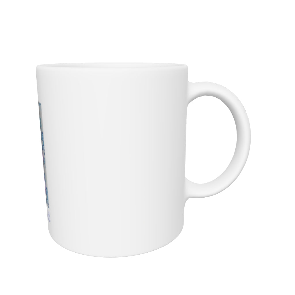 White glossy mug